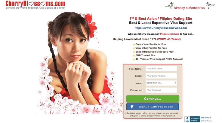 Cherry blossoms dating promo code